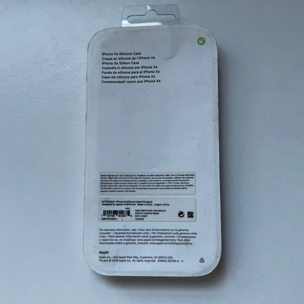 Apple iPhone XS Silicone Case in Soft Pink